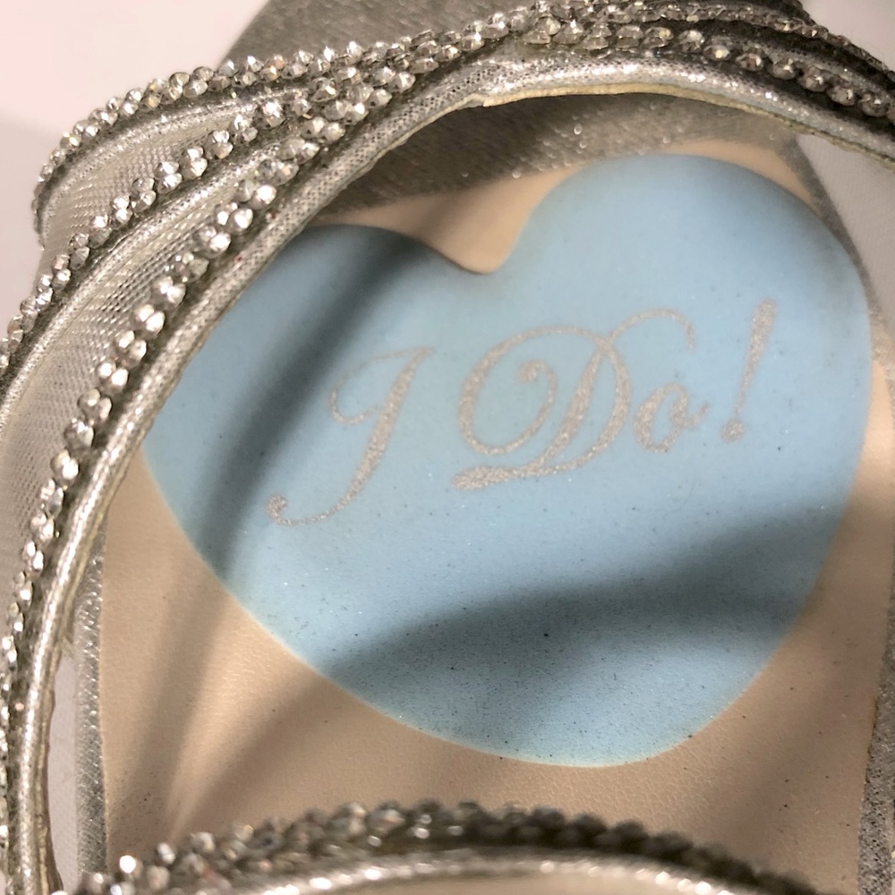 Silver Rhinestone Strappy Wedge Sandal - Women - Picture 11 of 15